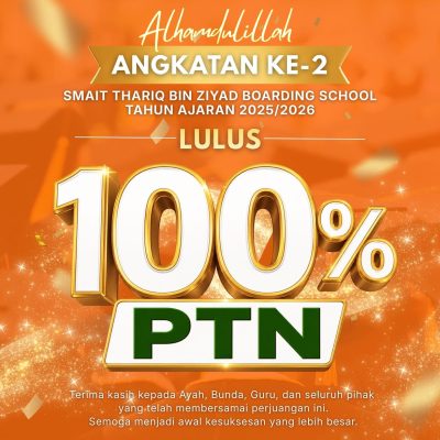 BarakallahufiikSeluruh civitas akademik SMAIT Thariq Bin Ziyad Boarding School mengucapkan selam